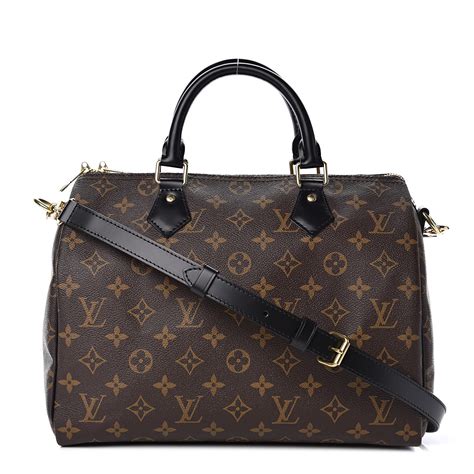 lv speedy black handle|Speedy 30 Bandoulière My LV Heritage Monogram .